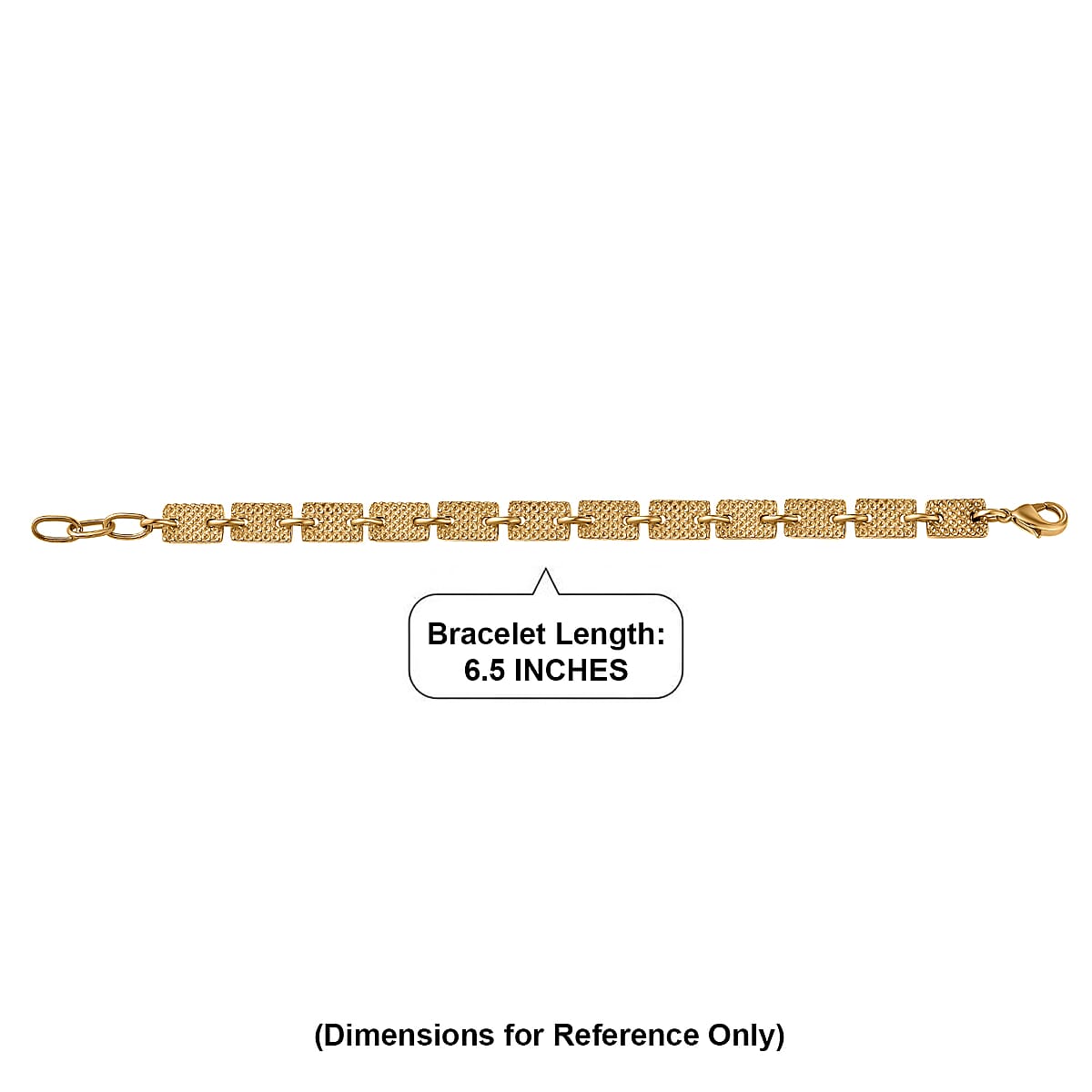 EverTrue Motif Linked Bracelet (Size - 6.5) in 18K YG Plated Bronze (6.50 In) image number 4