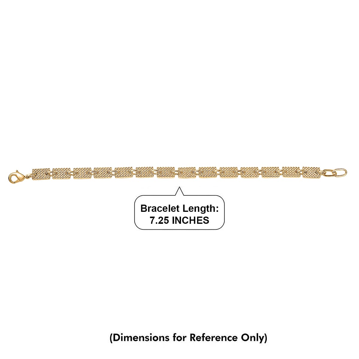 EverTrue Bronzella Collection Bar Link Bracelet in 18K Yellow Gold Plated Bronze (7.25 In) image number 4