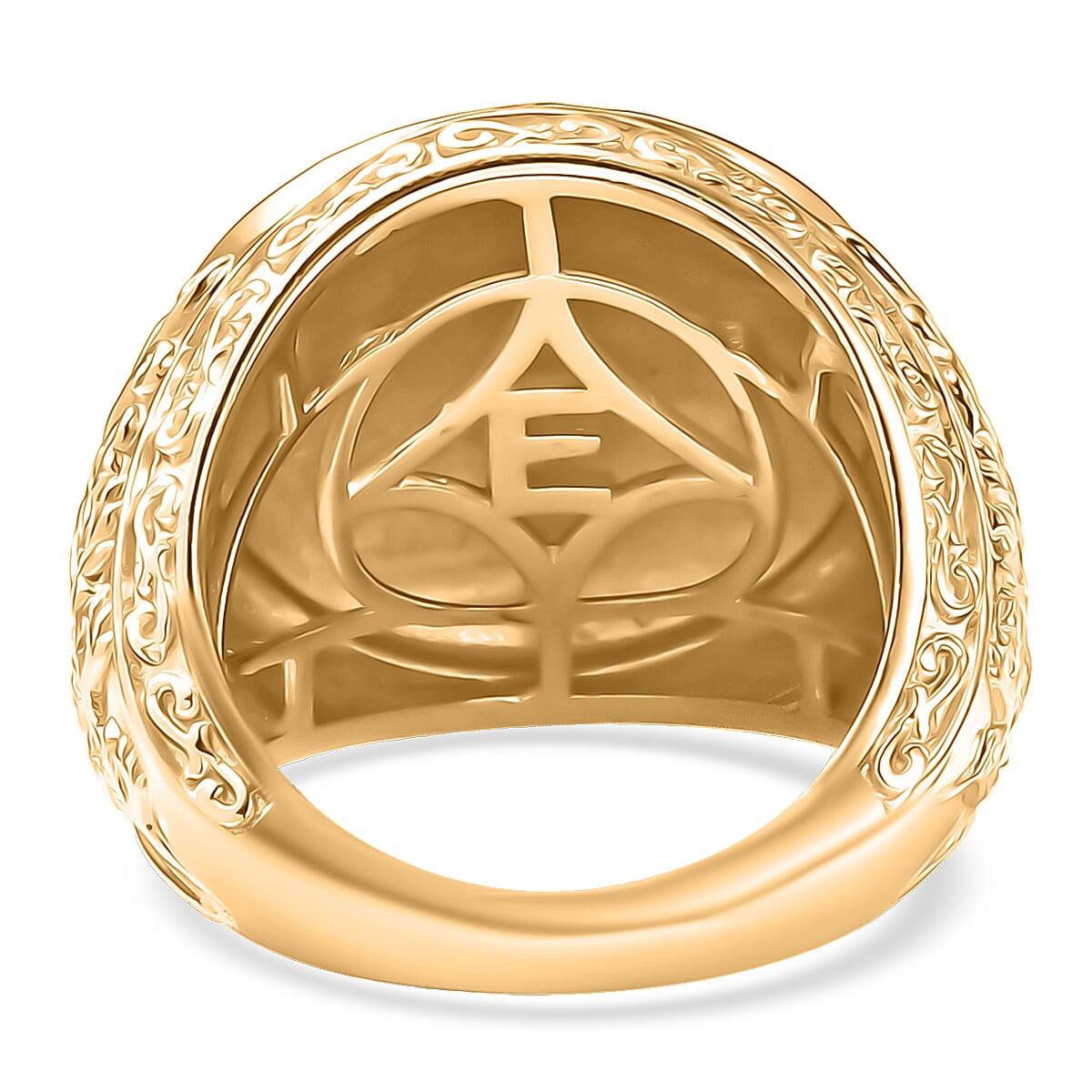 EverTrue Bronzella Collection Botanical Crest Ring in 18K YG Plated Bronze (Size 7.0) image number 4