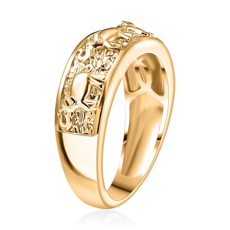 EverTrue Living Creature Ring in 18K YG Plated Bronze (Size 7.0)