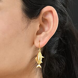 EverTrue Bronzella Collection Fish Earrings in 18K YG Plated Bronze