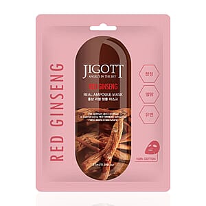 JIGOTT Real Ampoule Cotton Mask Regenerating Collection- Collagen, Lotus, & Red Ginseng (3x10 each) Made in Korea