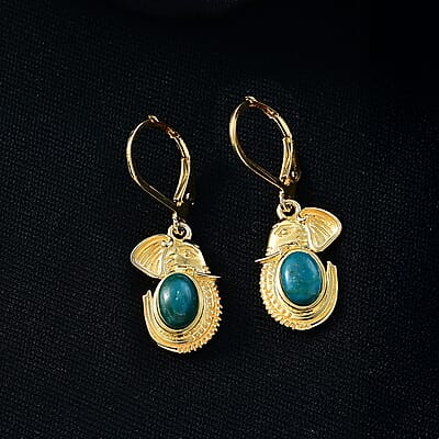 EverTrue Peruvian Opalina 1.75 ctw Earrings in 18K YG Plated