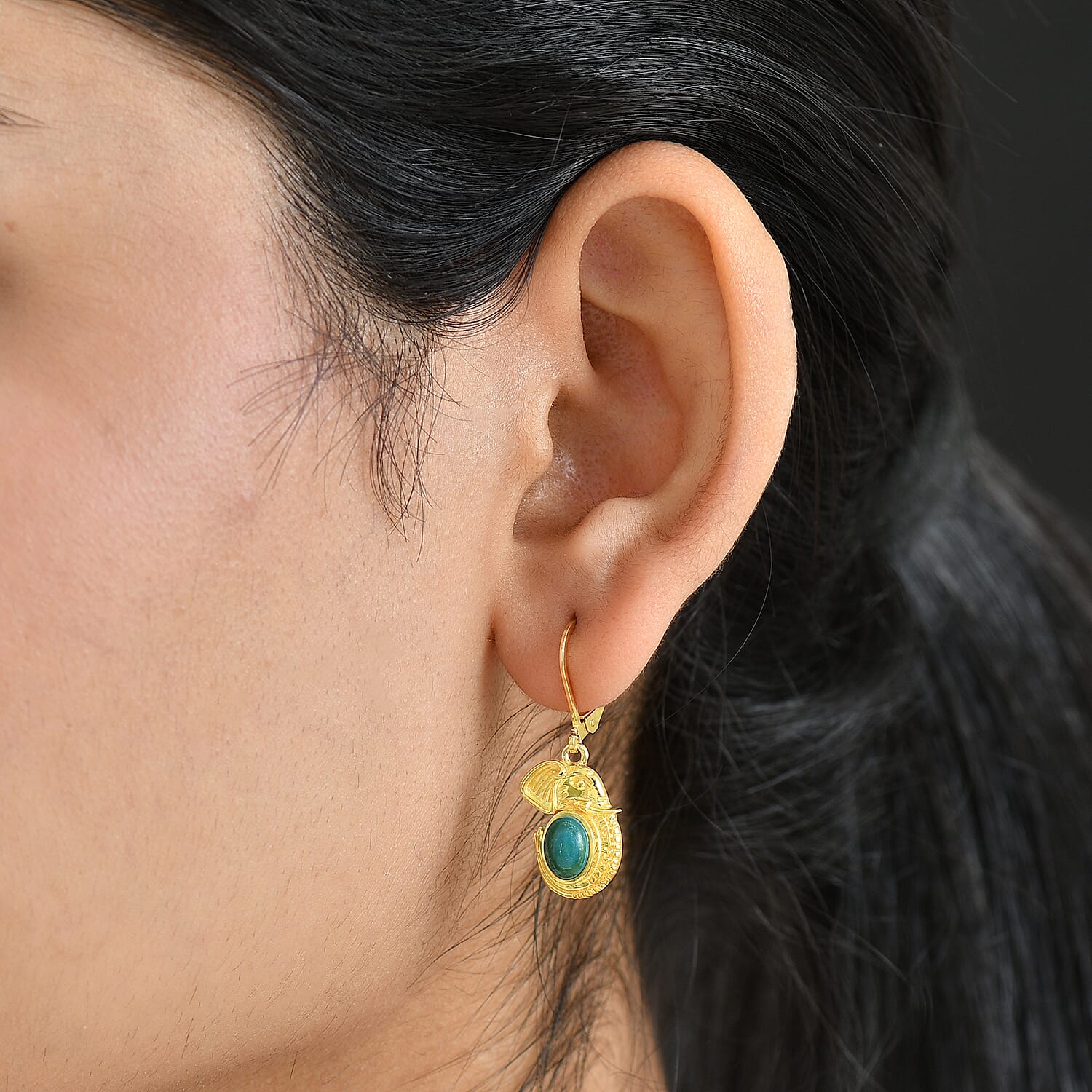 EverTrue Peruvian Opalina 1.75 ctw Earrings in 18K YG Plated