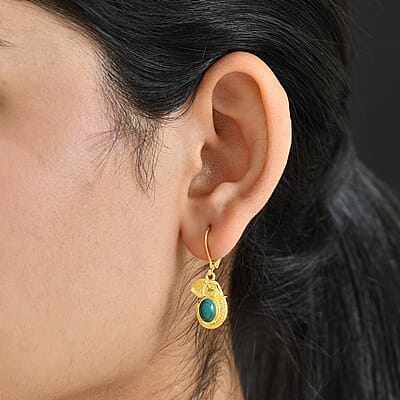 EverTrue Peruvian Opalina 1.75 ctw Earrings in 18K YG Plated