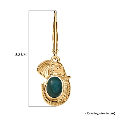 EverTrue Peruvian Opalina 1.75 ctw Earrings in 18K YG Plated