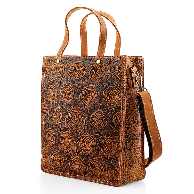 La Marey Rustic Yellow Genuine Leather Crossbody Bag with Adjustable Shoulder Strap
