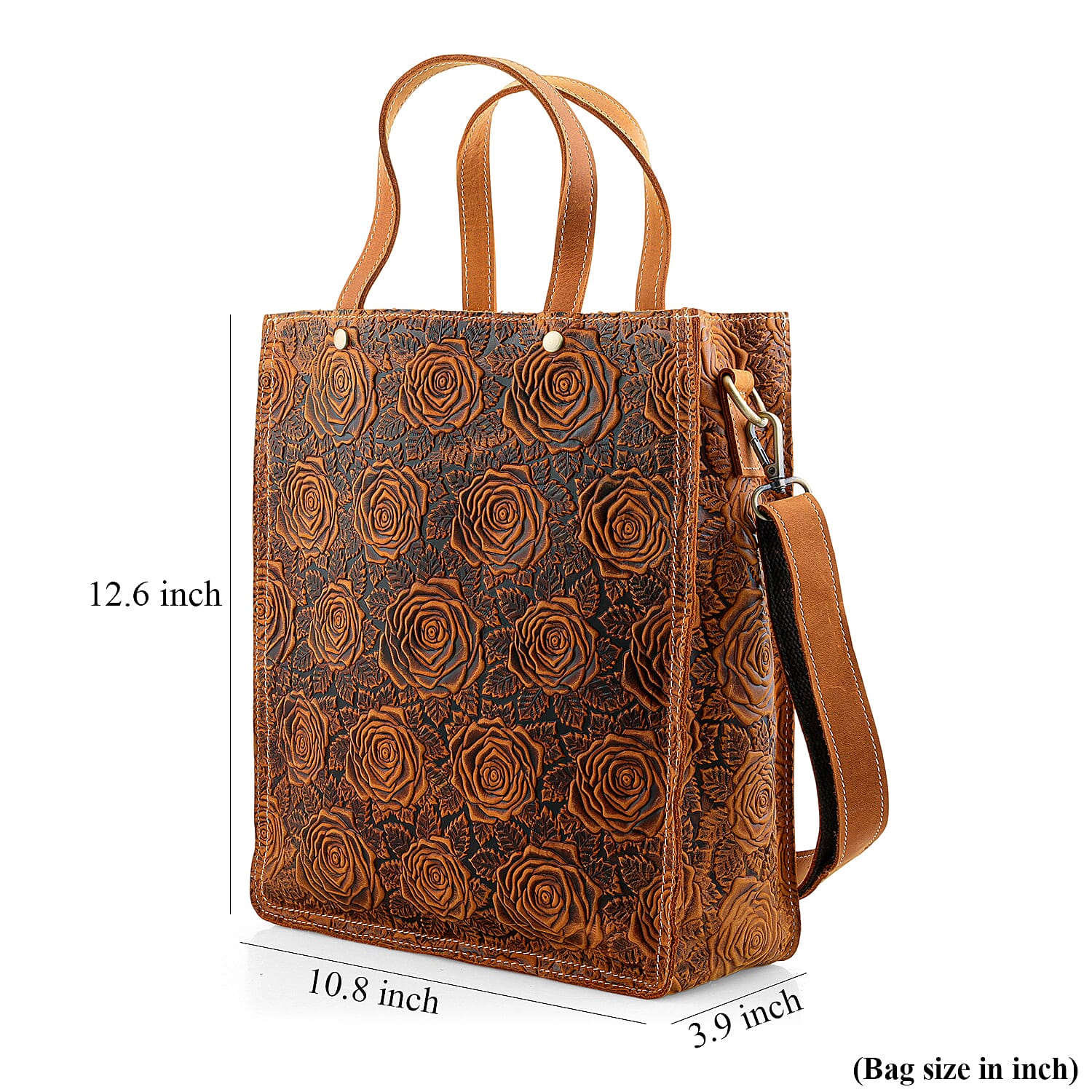 La Marey Rustic Yellow Genuine Leather Crossbody Bag with Adjustable Shoulder Strap