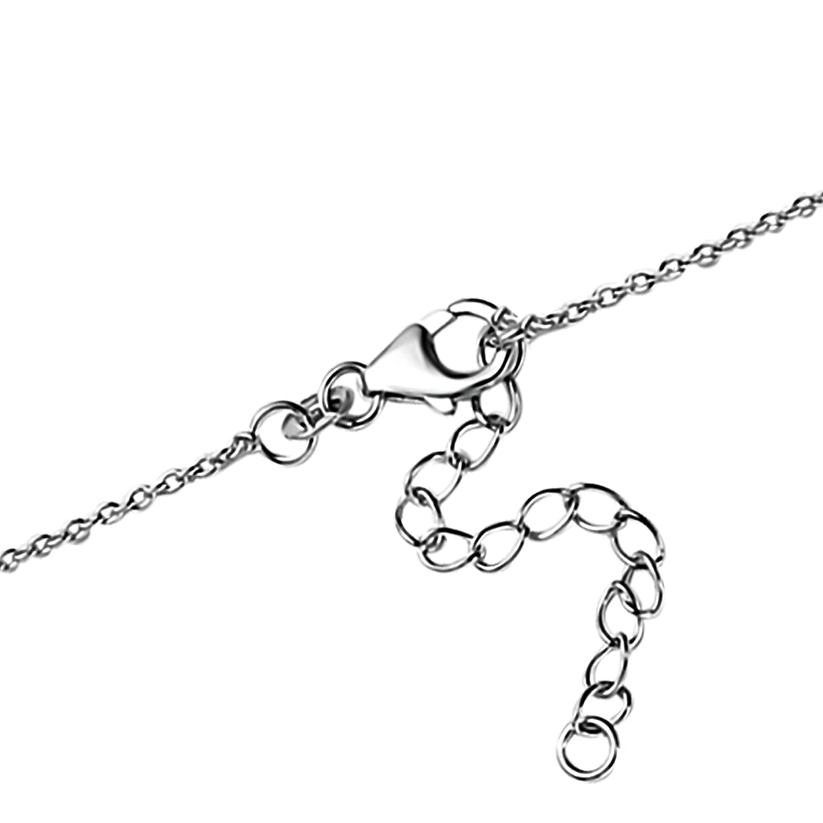 Doorbuster D'Joy AAA Radiant Ember Garnet and Multi Gemstone 6.20 ctw Flamecrest Butterfly Necklace in Rhodium Over Sterling Silver 18-20 Inches image number 4