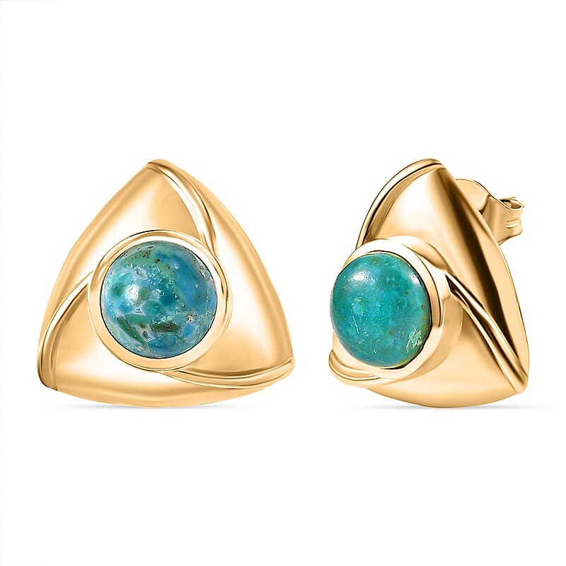 EverTrue Peruvian Opalina 2.80 ctw Earrings in 18K YG Plated