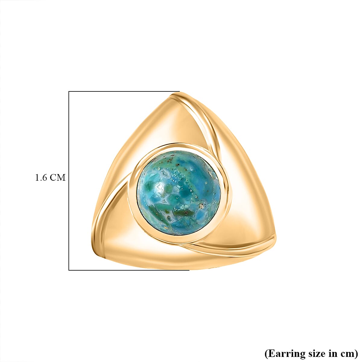 EverTrue Peruvian Opalina 2.80 ctw Earrings in 18K YG Plated