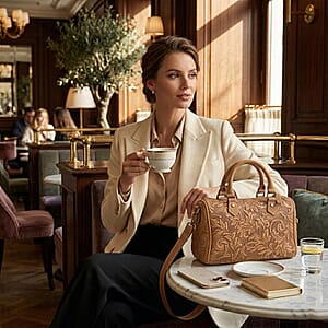 La Marey Yellow Genuine Leather Crossbody Bag