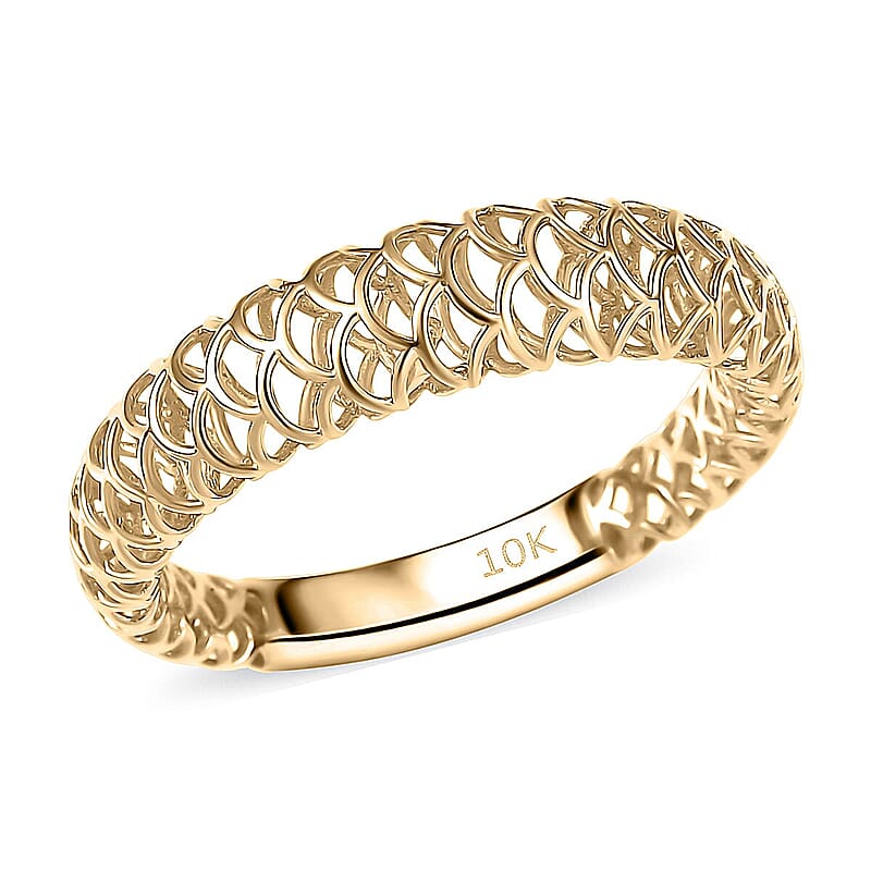 Mirage Collection Ring in 10K Yellow Gold 1.50 Grams (Size 11.0)