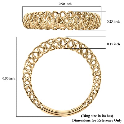 Mirage Collection Ring in 10K Yellow Gold 1.50 Grams (Size 8.0)