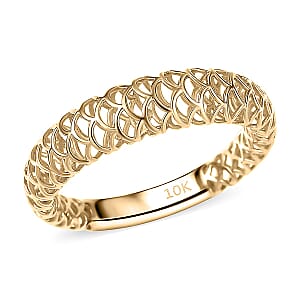 Mirage Collection Ring in 10K Yellow Gold 1.50 Grams (Size 9.5)