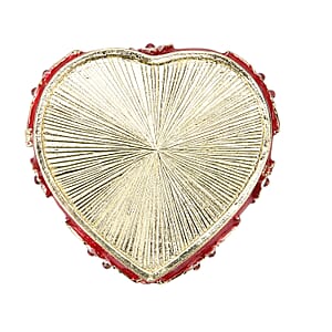 Valentine&rsquo;s Special Livmore Red Hearted Design Trinket Box