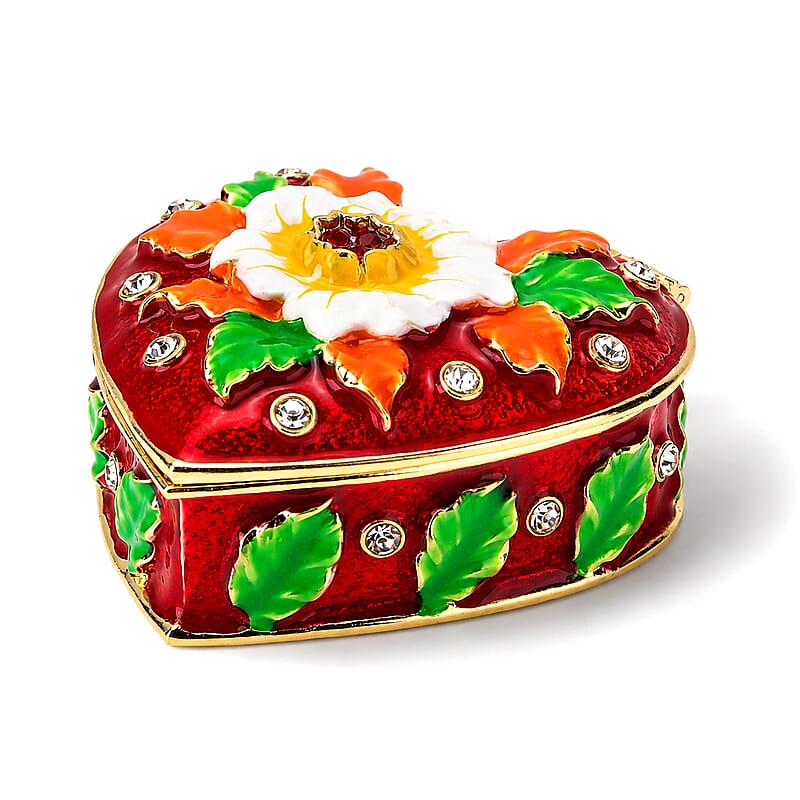 Livmore Heart Design Trinket Box