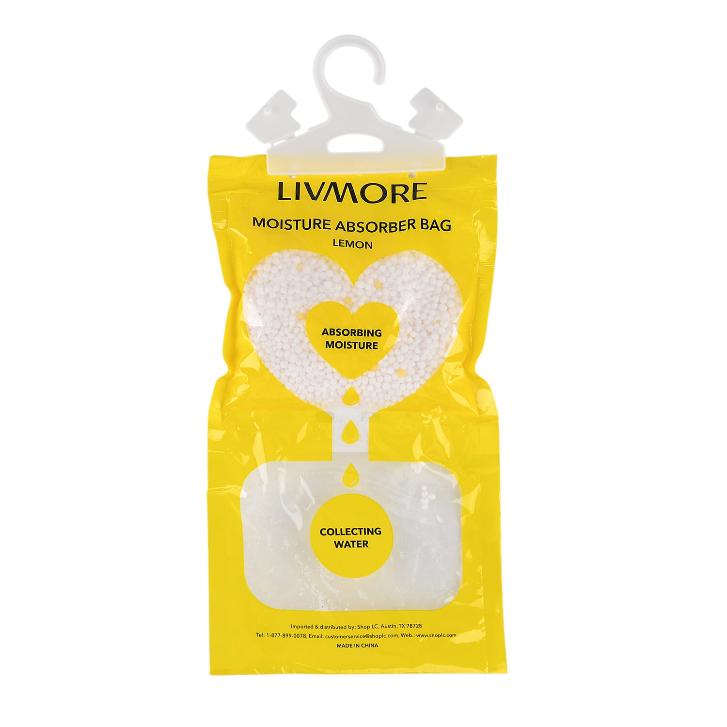 Livmore Set of 10pcs Hanging Dehumidifier Bag - Lemon Fragrance