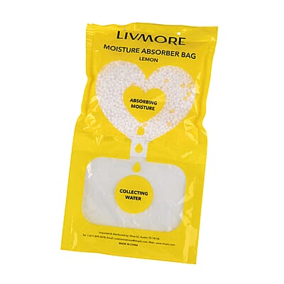 Livmore Set of 10pcs Hanging Dehumidifier Bag - Lemon Fragrance