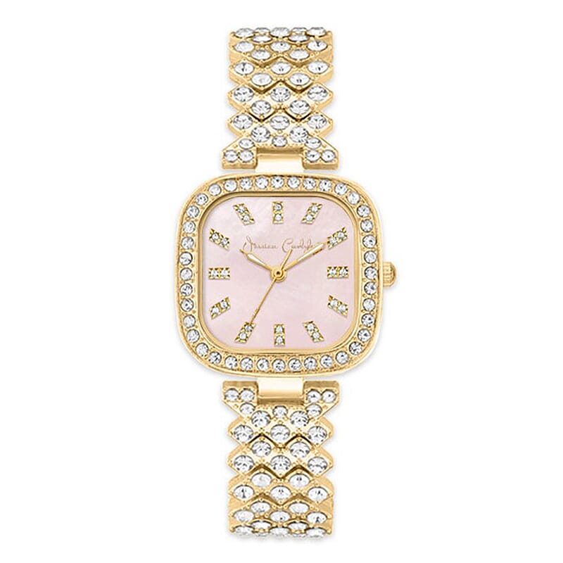 Closeout Jessica Carlyle Square Watch in Goldtone
