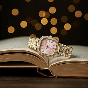 Closeout Jessica Carlyle Square Watch in Goldtone