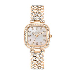 Closeout Jessica Carlyle Square Watch in Rosetone