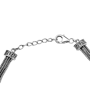 Doorbuster D'Joy Indian Artisan Crafted Premium Niassa Ruby (FF) 7.90 ctw Bracelet in Black Oxidised Sterling Silver (7.25-8.25In)