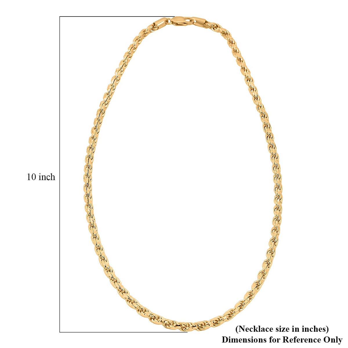 Italian 5mm Rope Chain Necklace in 14K YG Over Sterling Silver 24 Inches 58.3 Gras image number 5