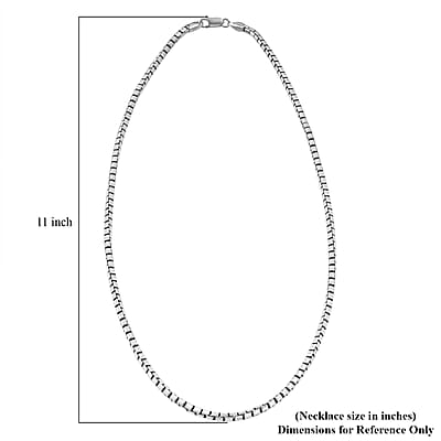 Italian Rhodium Over Sterling Silver 3.9mm Chain Necklace 24 Inches 45.5 Grams