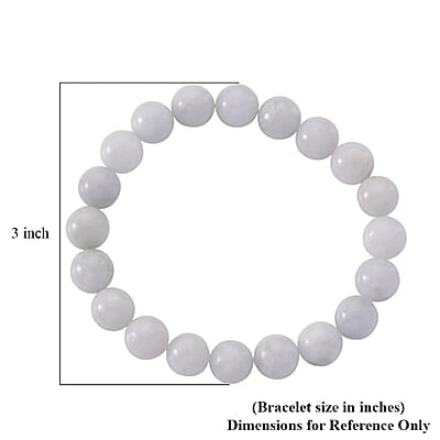 Natural Jade 150.00 ctw Beaded Stretch Bracelet