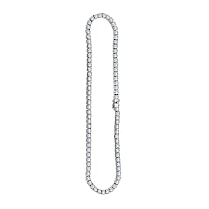 Doorbuster D'Joy Moissanite 37.60 ctw Timeless Classics Necklace in Rhodium Over Sterling Silver 18 Inches