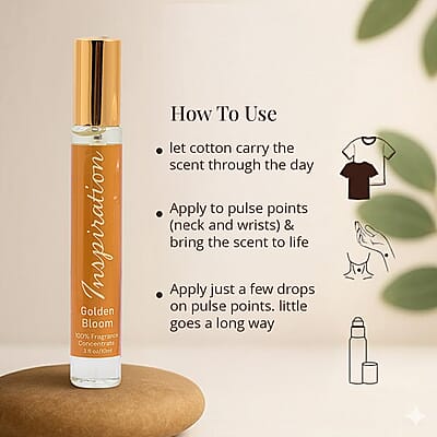 The Lab Direct Inspiration 100% Fragrance Concentrate- Golden Bloom (.3oz)