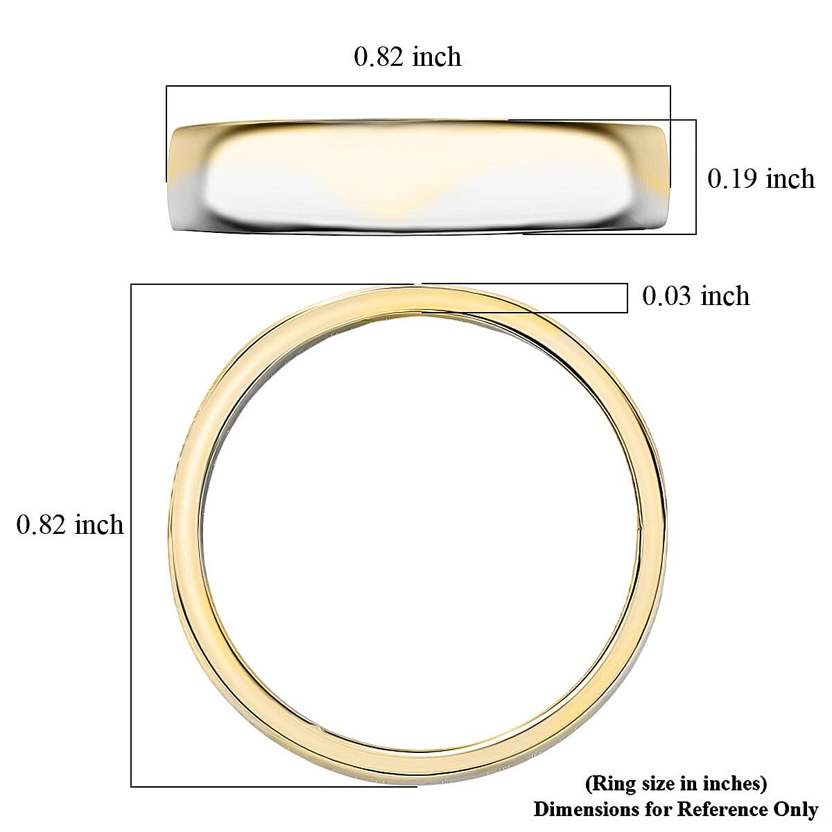 Luxoro Wave Pattern Band Ring in 10K Yellow and White Gold (Size 7.0) image number 5