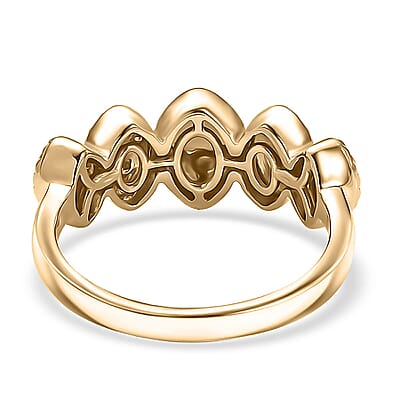 Luxoro 10K Yellow Gold Weaving Pattern Ring 3.70 Grams (Size 12.0)