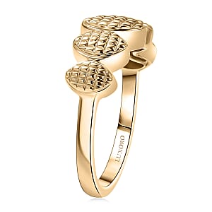 Luxoro 10K Yellow Gold Weaving Pattern Ring 3.70 Grams (Size 6.0)