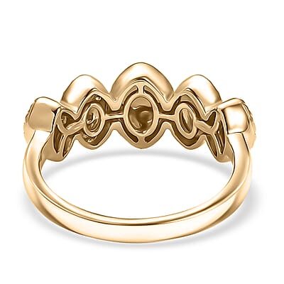 Luxoro 10K Yellow Gold Weaving Pattern Ring 3.70 Grams (Size 8.0)