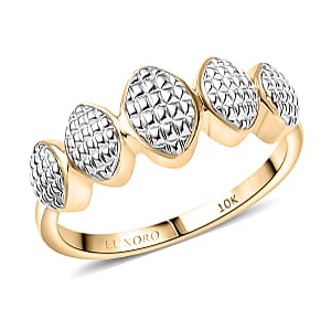 Luxoro Weaving Pattern Ring in 10K Yellow Gold (Size 9.0) 3.70 Grams