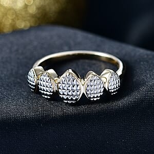 Luxoro 10K Yellow Gold Weaving Pattern Ring 3.70 Grams (Size 9.0)