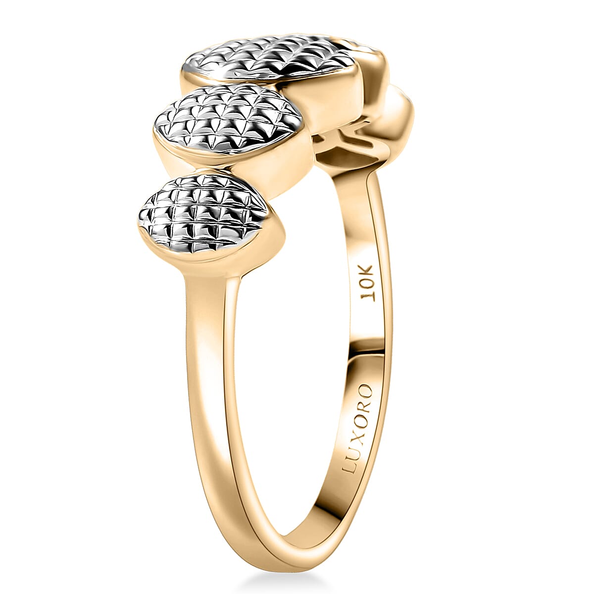Luxoro Weaving Pattern Ring in 10K Yellow Gold (Size 9.0) 3.70 Grams image number 3
