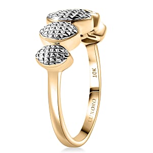 Luxoro 10K Yellow Gold Weaving Pattern Ring 3.70 Grams (Size 9.0)