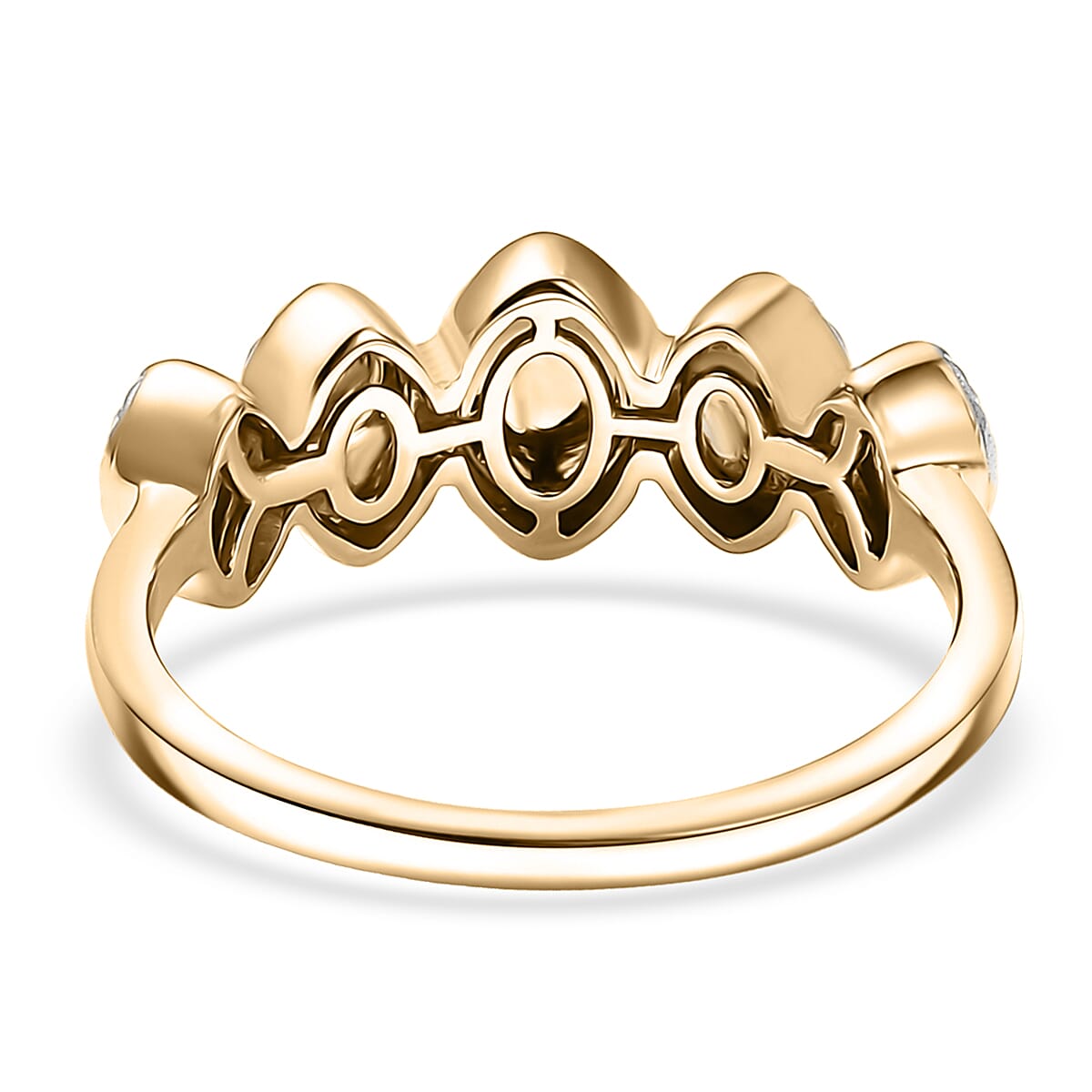 Luxoro Weaving Pattern Ring in 10K Yellow Gold (Size 9.0) 3.70 Grams image number 4