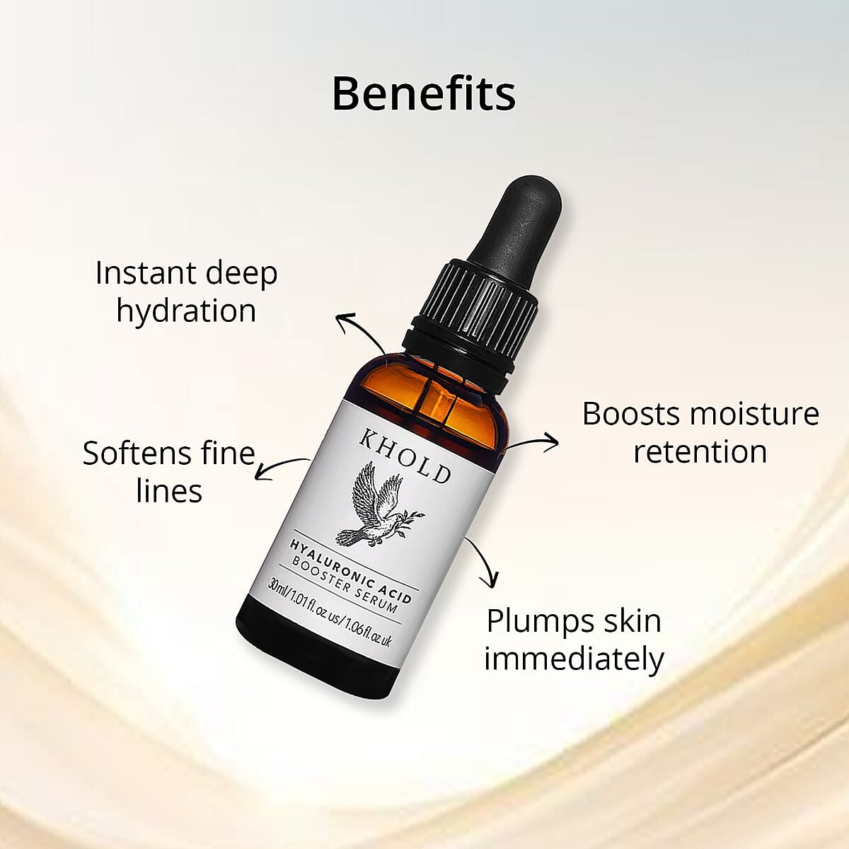 KHOLD Hyaluronic Acid Booster Serum (1.06oz) image number 3