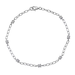 Doorbuster Luxuriant Lab Grown Diamond G-H SI 0.50 ctw Bracelet in Rhodium Over Sterling Silver (6.50 In)