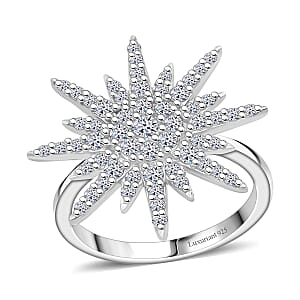 Luxuriant Lab Grown Diamond G-H SI 1.00 ctw Ring in Rhodium Over Sterling Silver (Size 10.0)