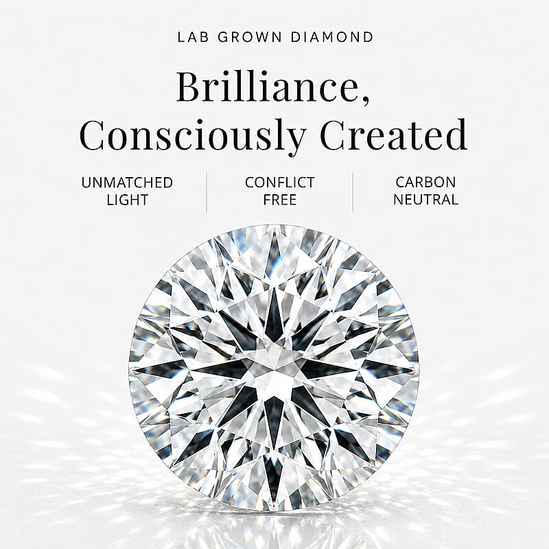 Luxuriant Lab Grown Diamond G-H SI 1.10 ctw Infinity Ring in 18K Vermeil YG and Rhodium Over Sterling Silver (Size 8.0)