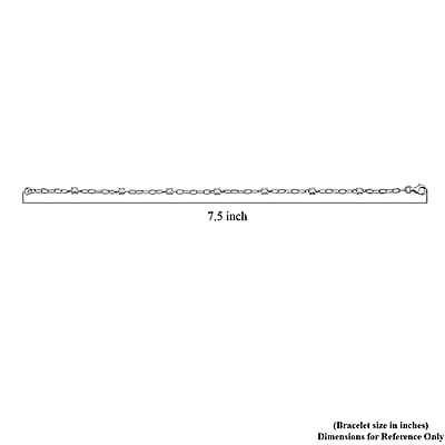  Luxuriant Lab Grown Diamond G-H SI 0.50 ctw Bracelet in Rhodium Over Sterling Silver (7.25 In)