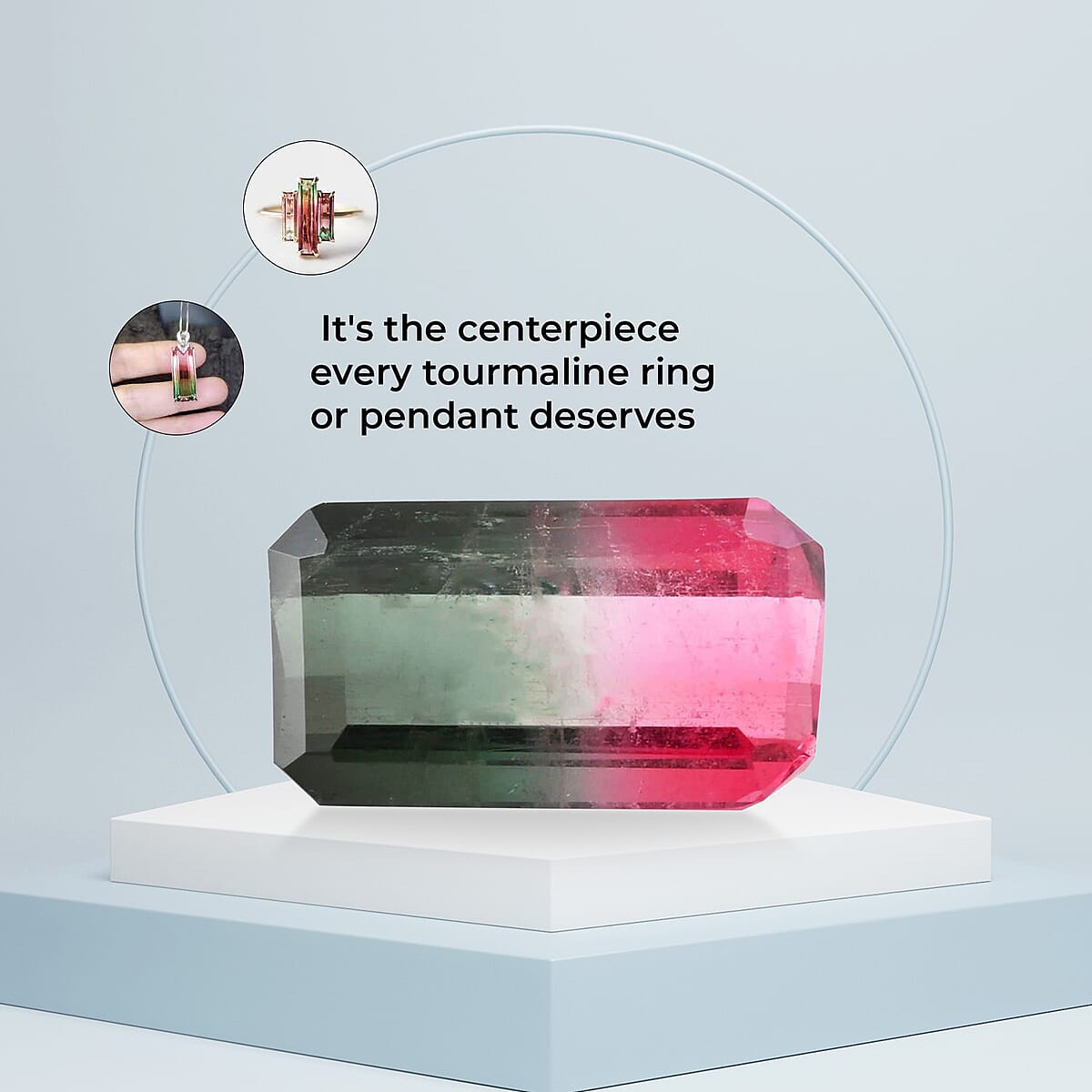 AAAA Bi-Color Tourmaline (Oct Free Size) 5.00 ctw image number 4