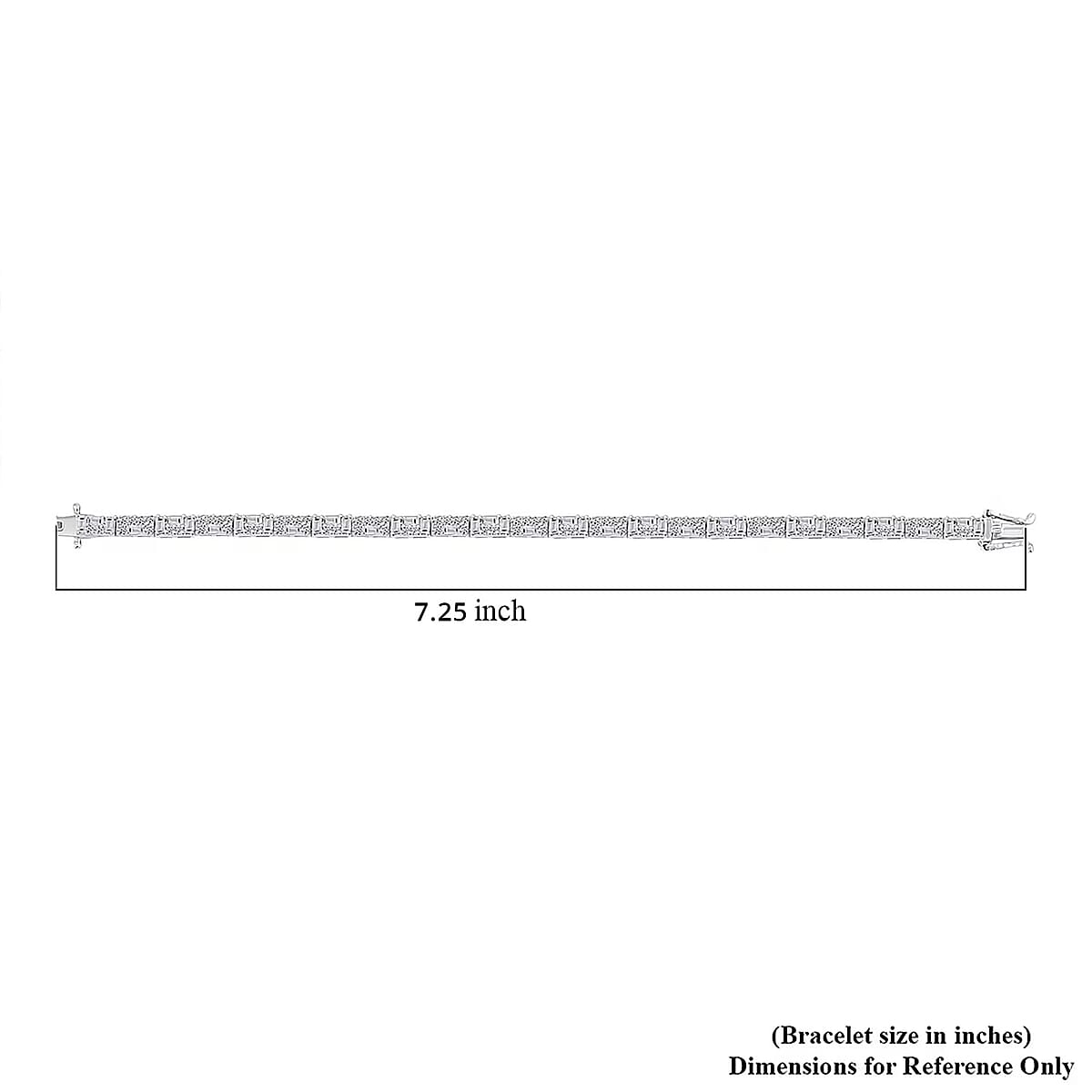  Luxuriant Lab Grown Diamond G-H SI 3.00 ctw Art Deco Bracelet in Rhodium Over Sterling Silver (7.25 In) image number 6