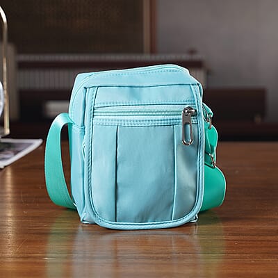 La Marey Blue Crossbody Bag with RFID Wall