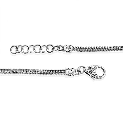 D'Joy Bali Legacy Blue Apatite 0.65 ctw Dragonfly Bracelet in Sterling Silver (6.50-8.0In)